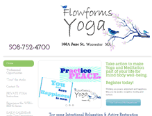 Tablet Screenshot of flowformsyoga.com